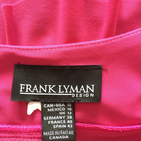 Frank Lyman Layered Knee Length Dress Pink Size 10 - Picture 4 of 4